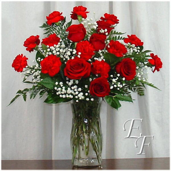 Carnations & Roses Arranged EF-134