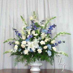 Peaceful Blues Urn  EF 207-2