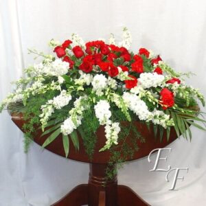 Red & White Cascading Spray   EF-218 A