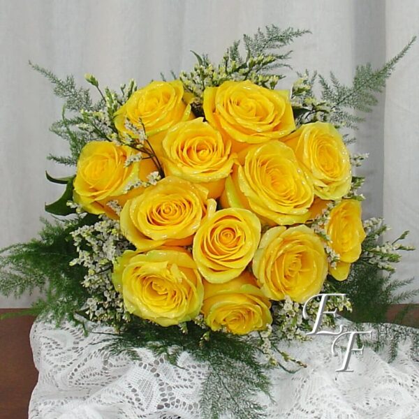 Yellow Rose Wedding Bouquet EF-705