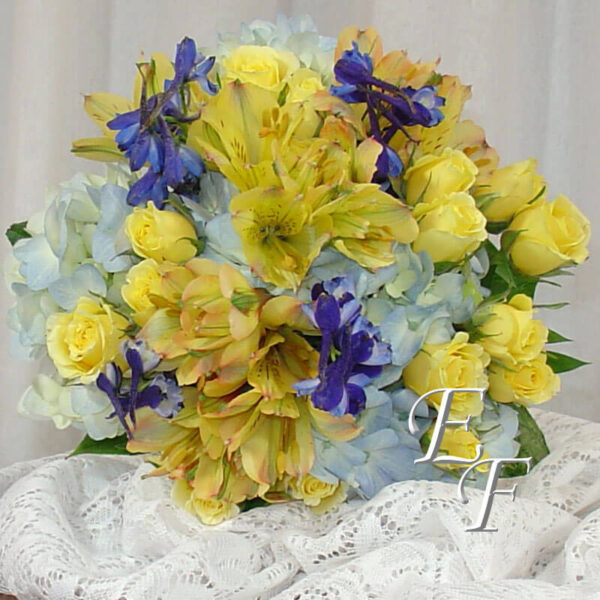 Springtime Blues Wedding Bouquet