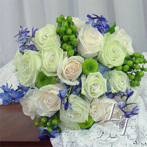 Green Tea & Berries Wedding Bouquet EF -712