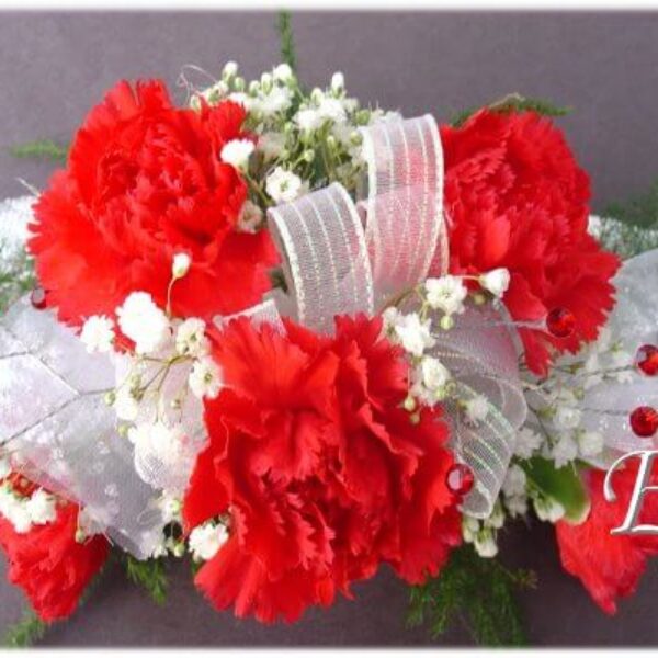Red Miniature Carnation Corsage EF-801