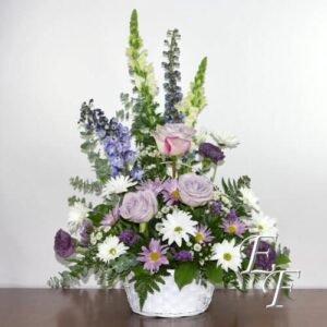 Lavender Blue Basket  EF 216-3