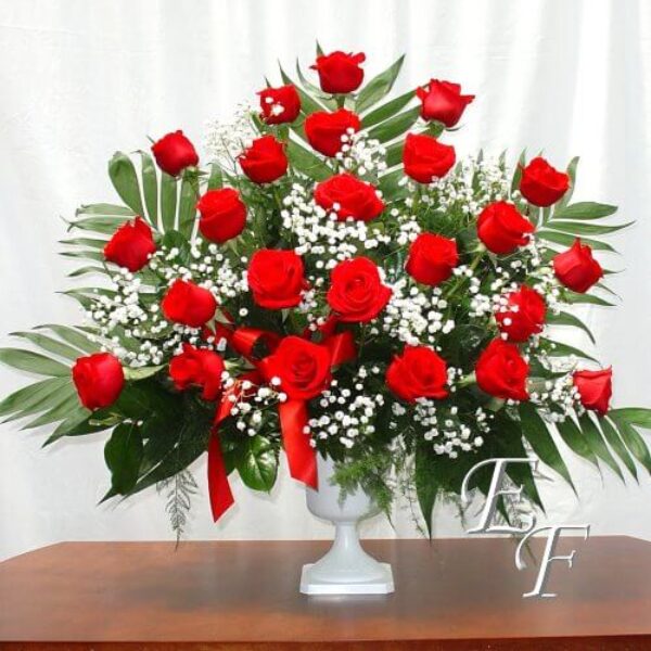 Rose Pedestal Vase  EF 202-2