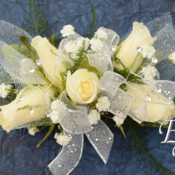 White Sweetheart Rose Corsage EF-811