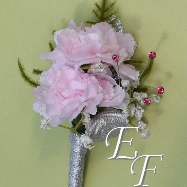 SILK-Pink Miniature Carnation Corsage EF-854