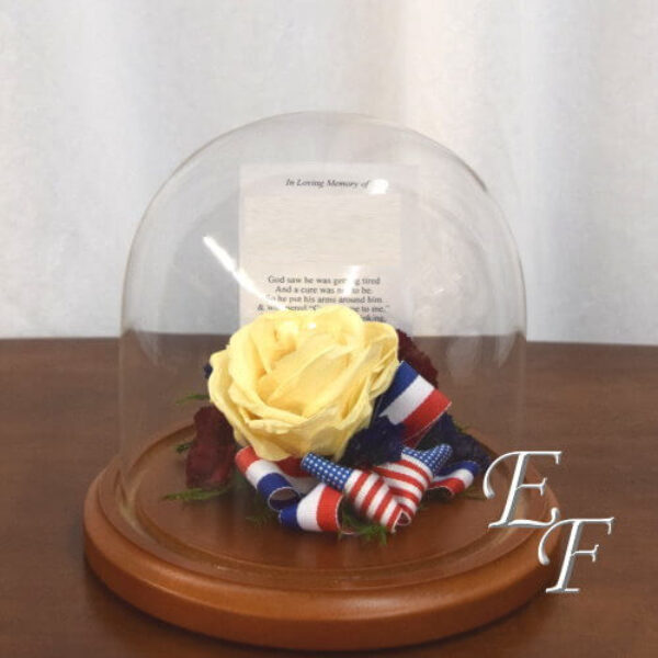 5.5" x 5.5" Dome with Single Flower  EF 1000