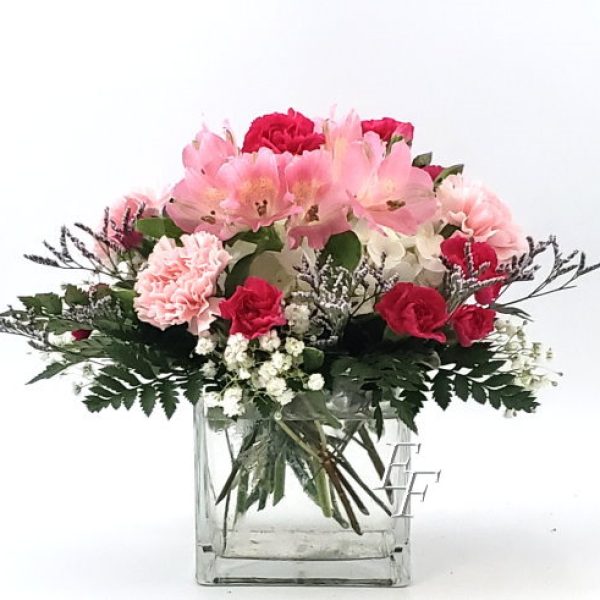 Pink Hydrangea Vase EF 004