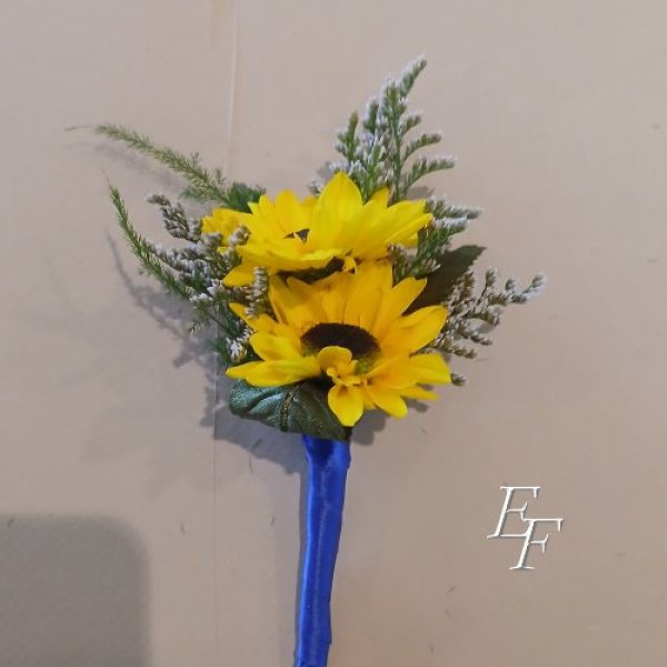 EF 817 Miniature Sunflower Corsage